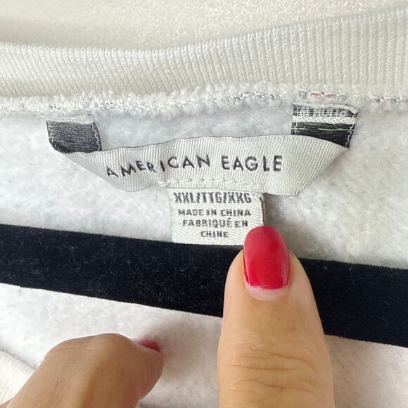 American Eagle Central Perks Coffee Cup Cropped Sweatshirt Size XXL Friends - Picture 5 of 8